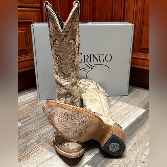 Old Gringo Double D Ranch Exclusive Cowboy Something New Wedding Boots Size 7.5 - Picture 5 of 8